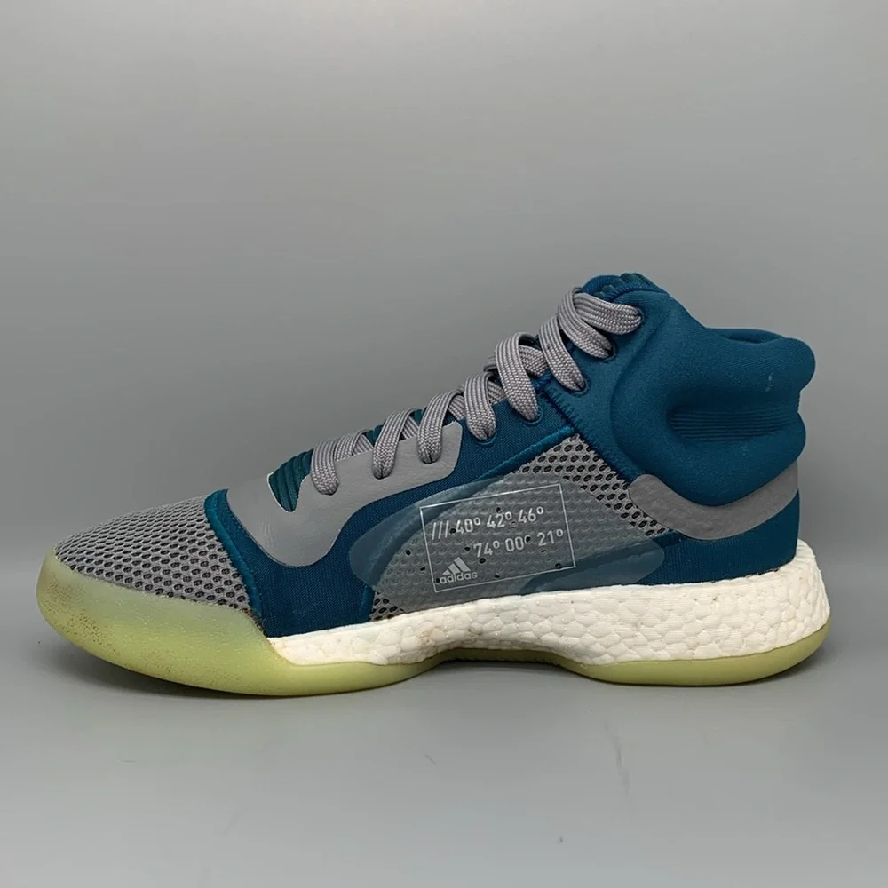 Adidas Marquee Boost Tech Mineral‎ Glow Basketball Shoes F97277 Men's Sz 9.5